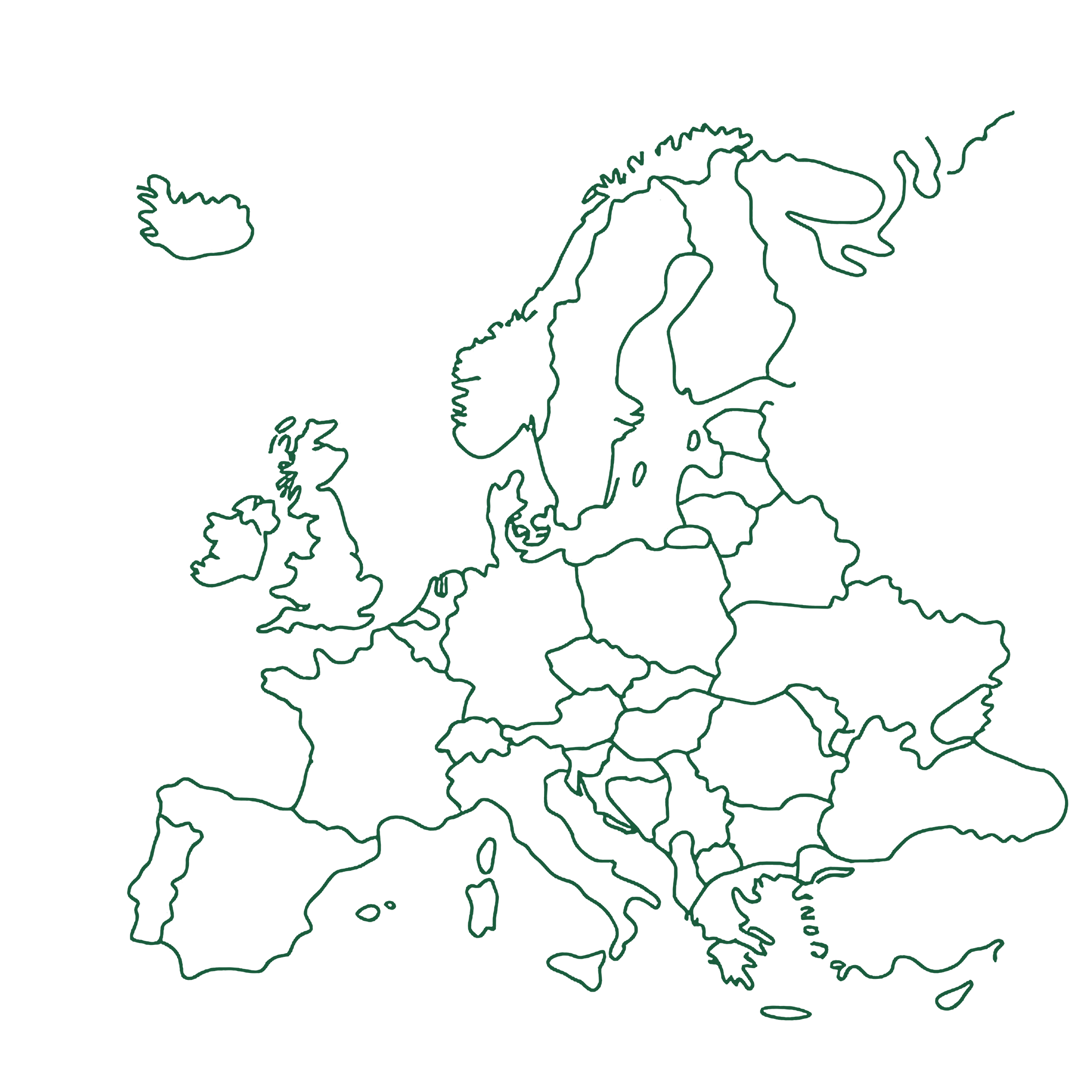 Europa stilizzata: sede necy in Svizzera e progetti in tutta Europa
